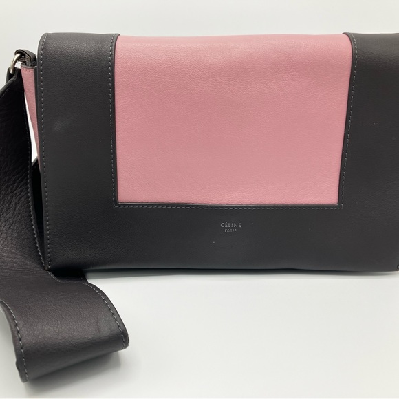 Celine Grey and Pink Medium Frame Bag - Picture 3 of 16